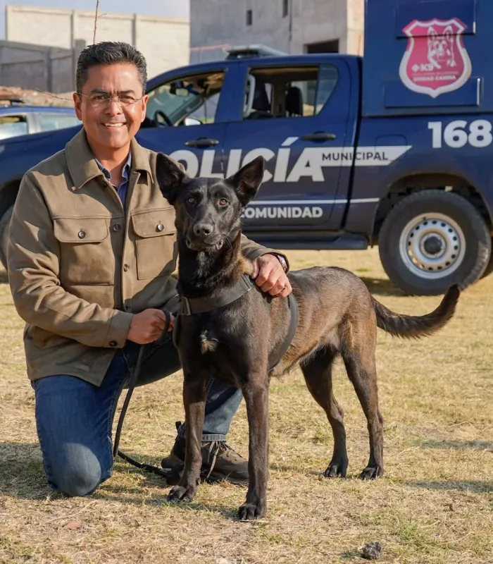 Lalo Medécigo durante una acción de protección y bienestar animal